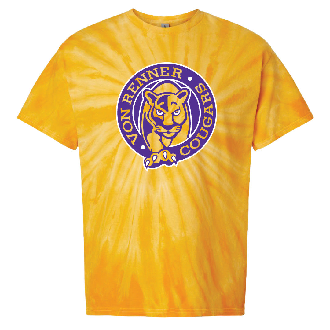 T-Shirt Gold Tie-Dyed: Youth & Adult