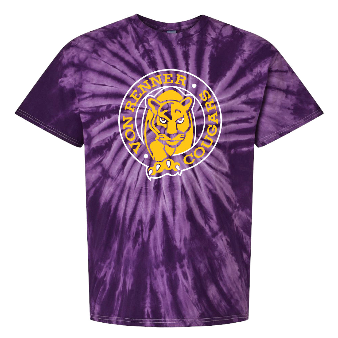 T-Shirt Purple Tie-Dyed: Youth & Adult